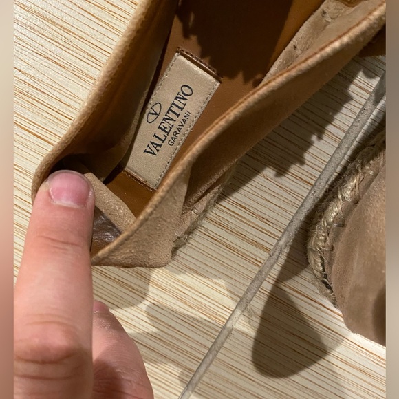 Valentino Rockstud Suede Leather Espadrille Flats - Picture 5 of 7